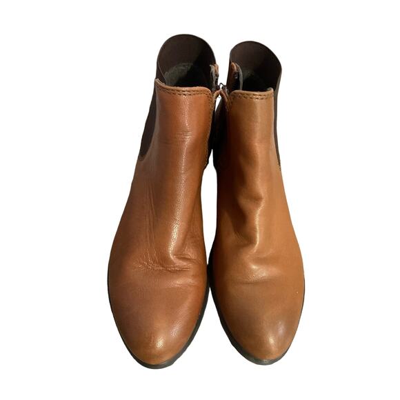 Steve Madden Size 7.5M Brown Bootie Ankle Boot Zip Sides - Picture 6 of 15